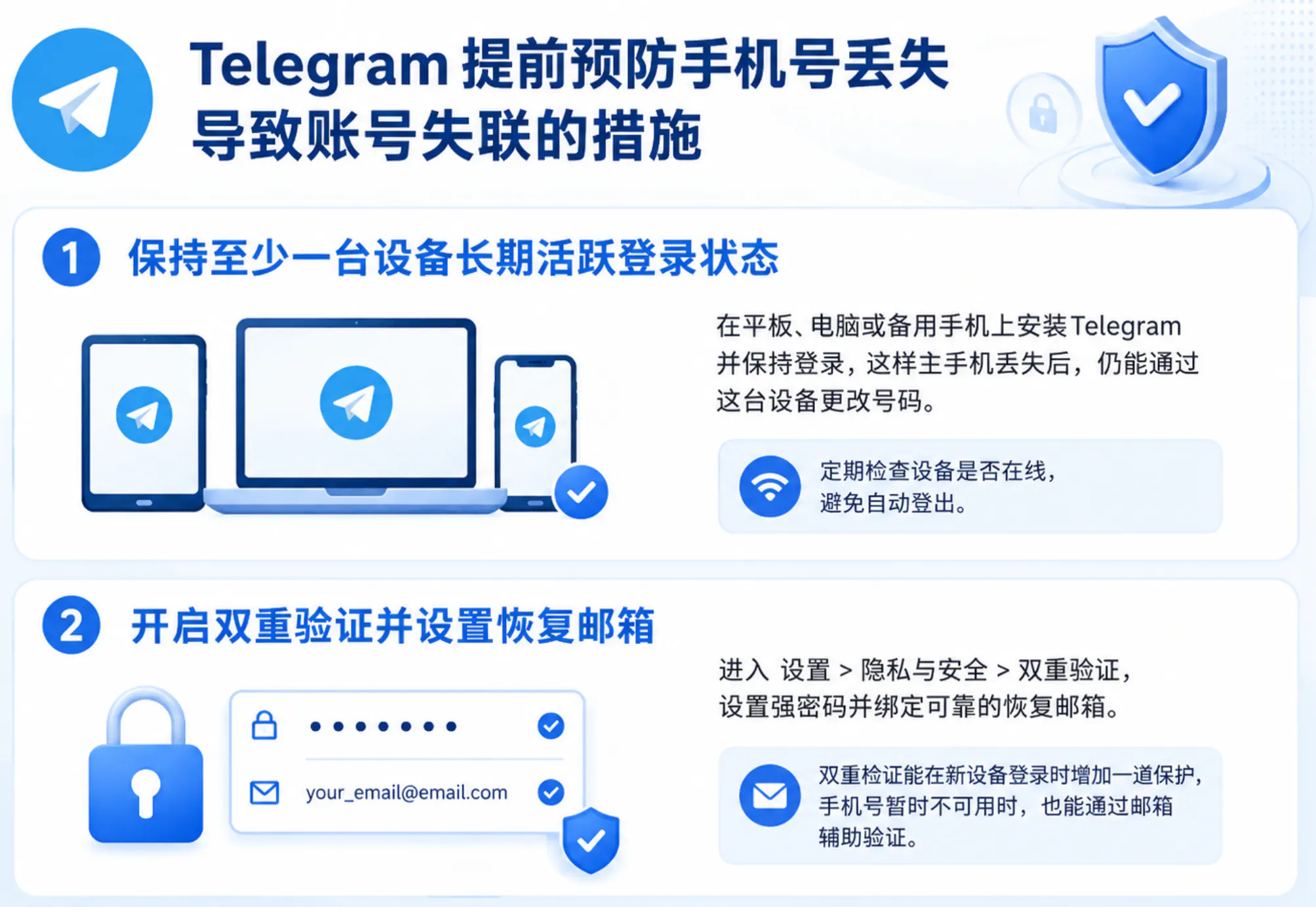 预防手机号丢失而无法登录的措施